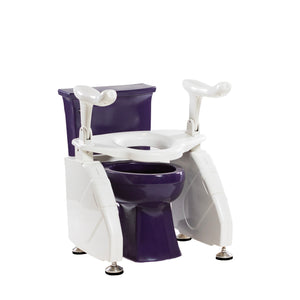 Dignity Lifts Toilet Lift installed on toilet
