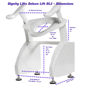 Dignity Lifts - Deluxe Toilet Lift - DL2 - In Stock, Ships Now.