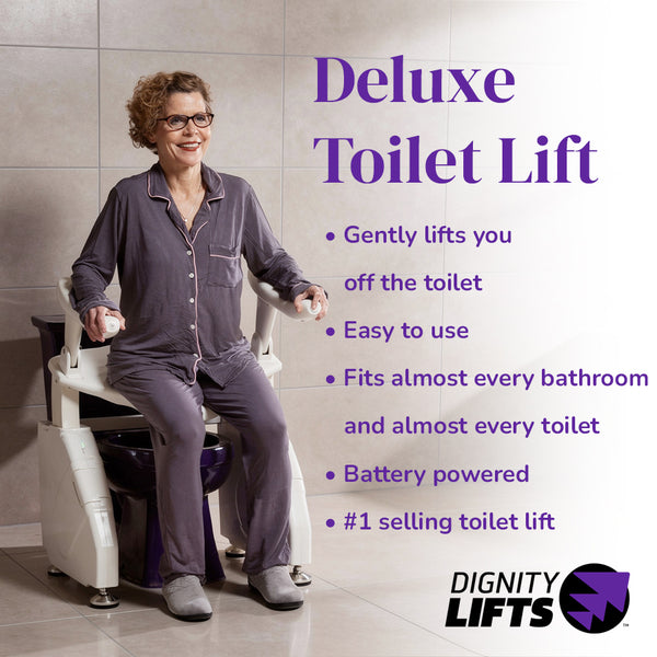 Dignity Lifts - Deluxe Toilet Lift - DL2 - In Stock, Ships Now.