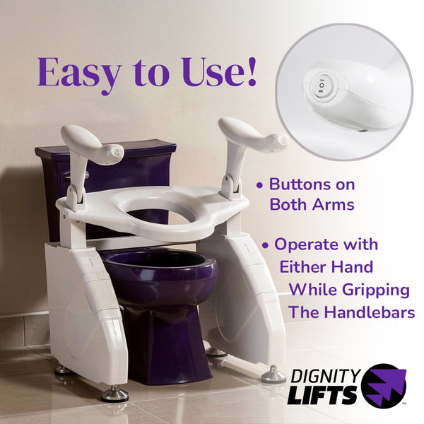 Dignity Lifts - Deluxe Toilet Lift - DL2 - In Stock, Ships Now.