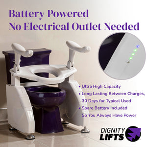 Dignity Lifts - Deluxe Toilet Lift - DL2 - In Stock, Ships Now.