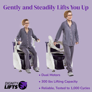Dignity Lifts - Deluxe Toilet Lift - DL2 - In Stock, Ships Now.
