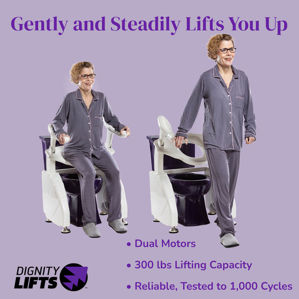 Dignity Lifts - Deluxe Toilet Lift - DL2 - In Stock, Ships Now.