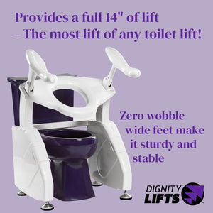 Dignity Lifts - Deluxe Toilet Lift - DL2 - In Stock, Ships Now.