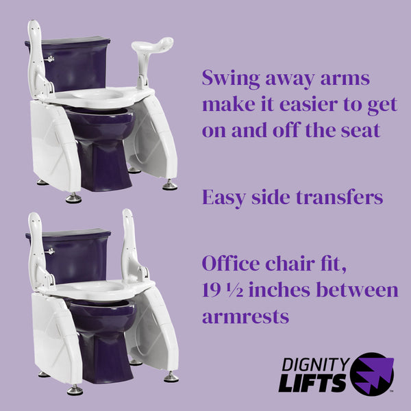 Dignity Lifts - Deluxe Toilet Lift - DL2 - In Stock, Ships Now.