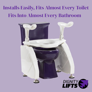 Dignity Lifts - Deluxe Toilet Lift - DL2 - In Stock, Ships Now.