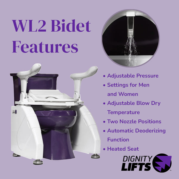 Dignity Lifts - Bidet Toilet Lift - In Stock, Ships Now