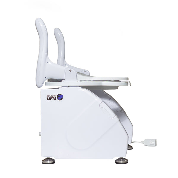 Toilet Lift with Bidet by Dignity Lifts lift up arms lifted